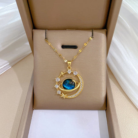Titanium Steel Starry  Necklace