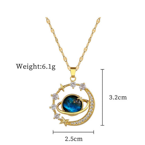 Titanium Steel Starry  Necklace