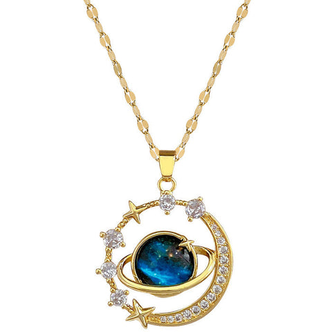 Titanium Steel Starry  Necklace