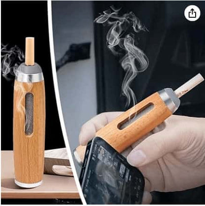 Portable Odor-Proof Disposal Case (Wooden Ashtray)