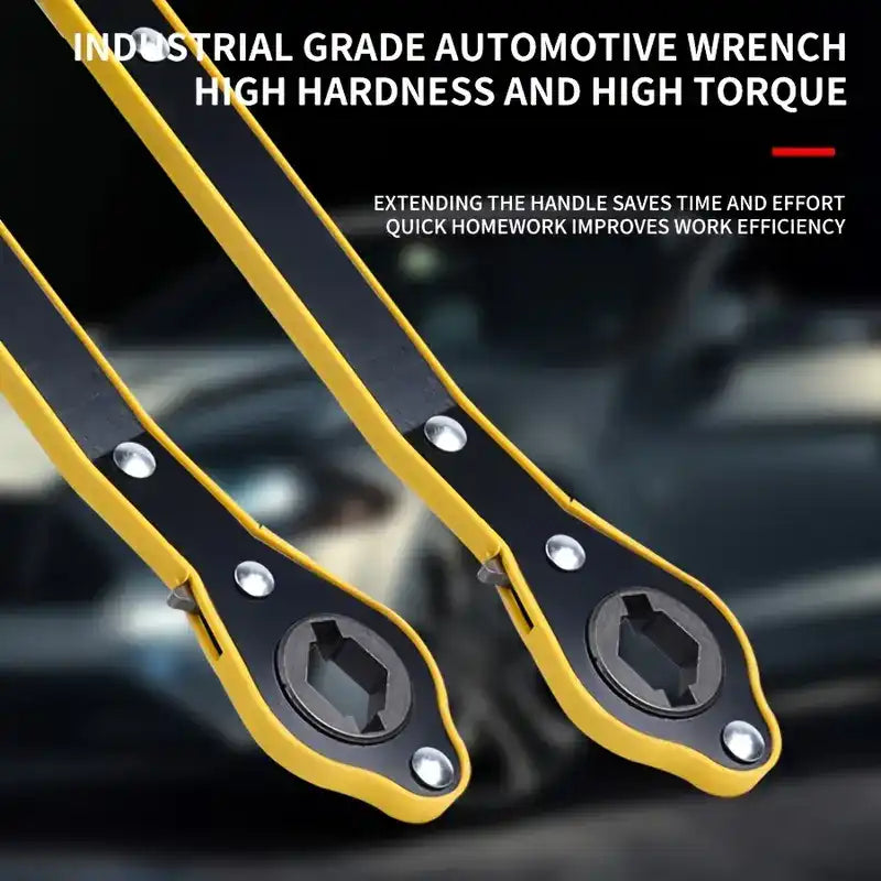 Universal Smart Wrench – Long Handle, 360° Forward & Reverse